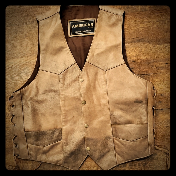 American Top Other - Vintage American Top Genuine Leather Vest